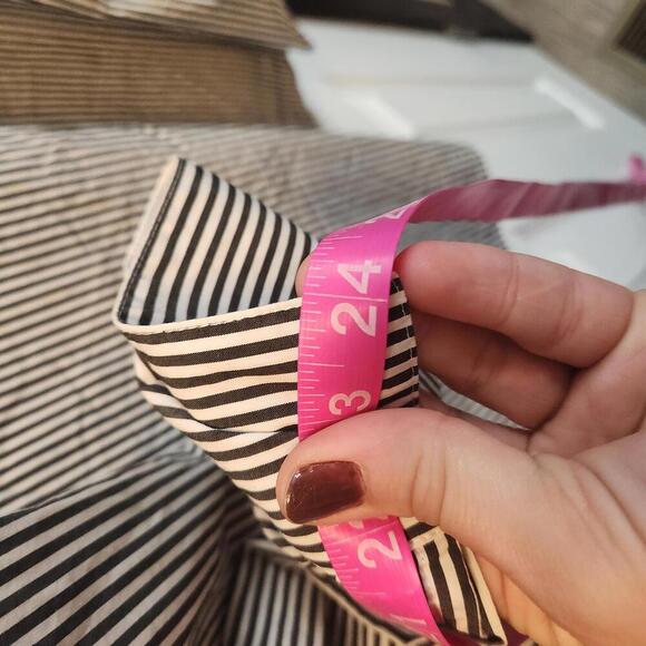 Calvin Klein Women's Striped Lace-Up Blouse- Size 0X - Picture 9 of 9